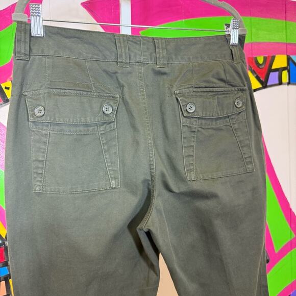 Caribbean Joe, Green Straight Leg Pants. Size 12. Have been hemmed and altered. - Picture 6 of 7